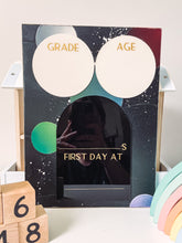 Load image into Gallery viewer, Deep Space Personalized First Day of School Sign Back to School Board
