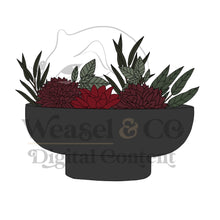 Load image into Gallery viewer, Bowl with Flowers Digital Template for Scrollsaw Artists
