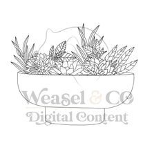 Load image into Gallery viewer, Bowl with Flowers Digital Template for Scrollsaw Artists
