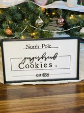 Load image into Gallery viewer, Gingerbread Cookies Rustic Farmhouse Sign
