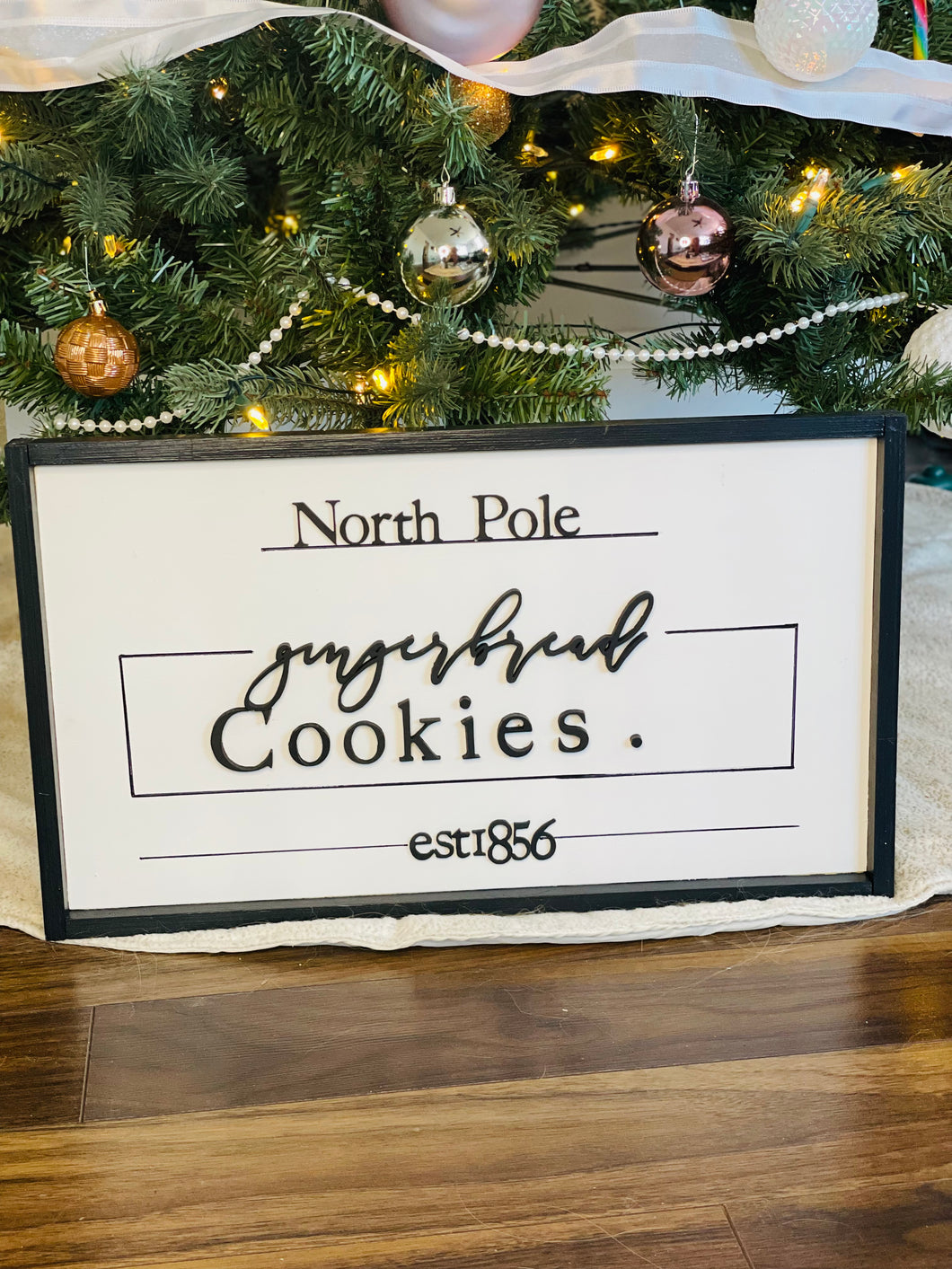 Gingerbread Cookies Rustic Farmhouse Sign