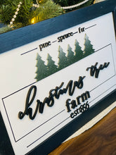 Load image into Gallery viewer, Festive Farmhouse Christmas Tree Farm Sign for Your Home
