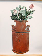 Load image into Gallery viewer, Spring Flowers In a Milk Jug Wood Sign
