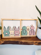 Load image into Gallery viewer, Three Ducklings Easter Spring Wooden Sign
