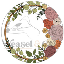 Load image into Gallery viewer, Peonies with a Hoop Digital Template for Scrollsaw Artists
