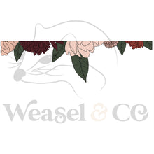 Load image into Gallery viewer, Floral Skinny Straight Line Digital Template for Scrollsaw Artists
