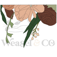 Load image into Gallery viewer, Floral Straight Line Digital Template for Scrollsaw Artists
