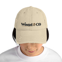 Load image into Gallery viewer, Weasel&amp;Co Logo Distressed Dad Hat
