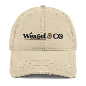 Weasel&Co Logo Distressed Dad Hat