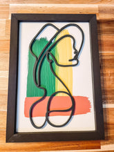 Load image into Gallery viewer, Line Art Abstract Wooden Decor Sign
