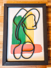 Load image into Gallery viewer, Line Art Abstract Wooden Decor Sign
